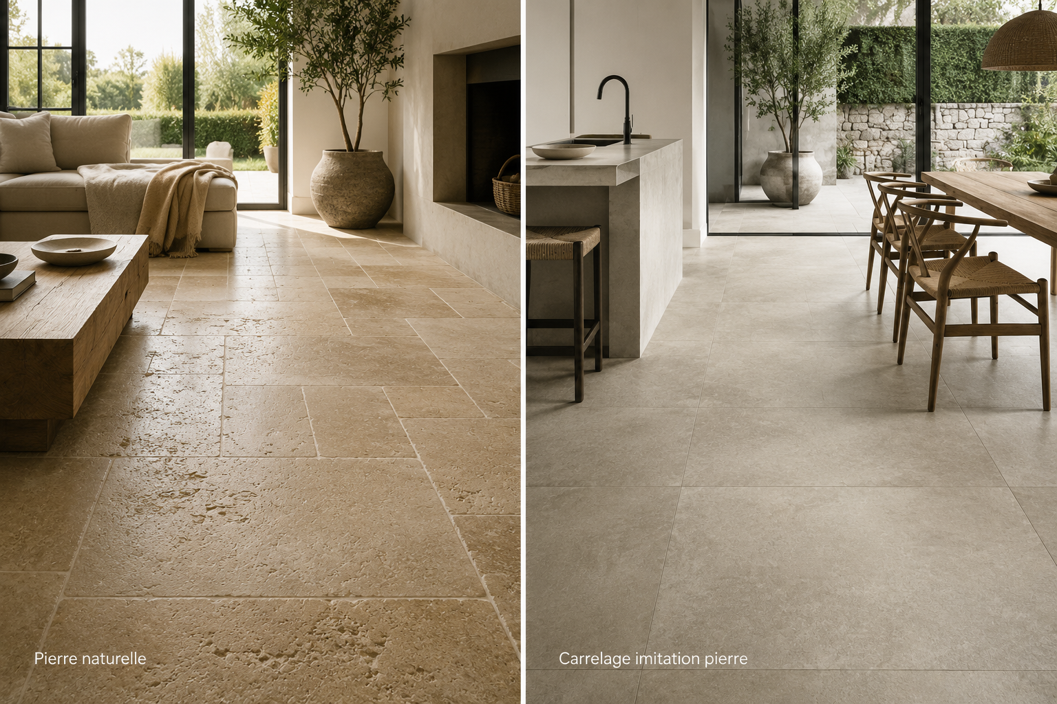 Pierre naturelle ou carrelage imitation pierre : comment faire le bon choix ?